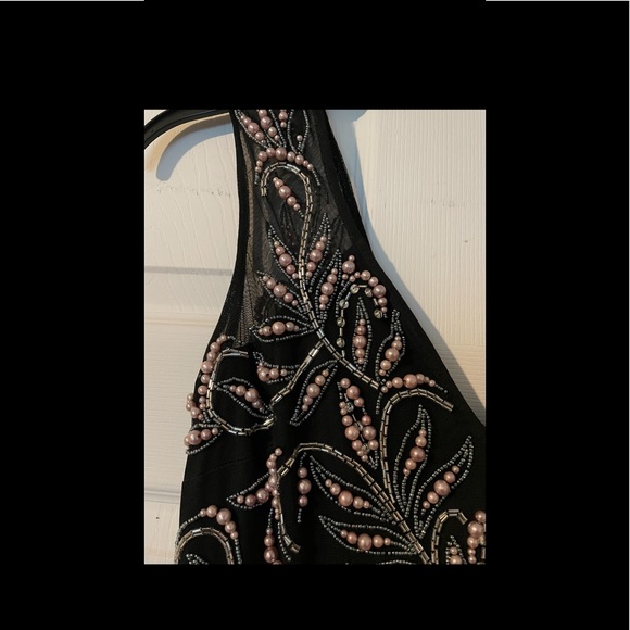 Aidan Mattox Black Long Elegant Dress - Picture 2 of 5